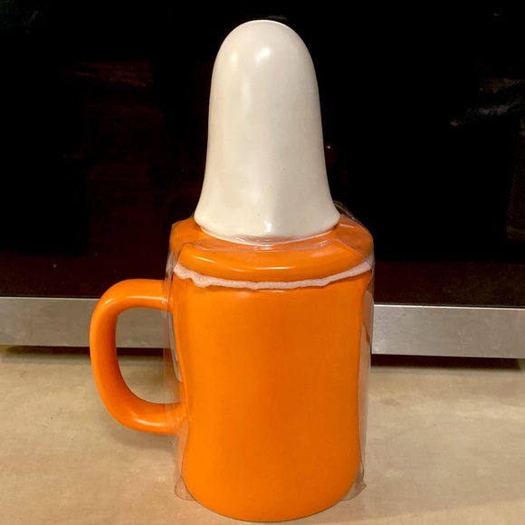 RAE DUNN HALLOWEEN Trick or Treat Orange Mug with Ghost 👻 🎃 NWOT - Picture 5 of 7